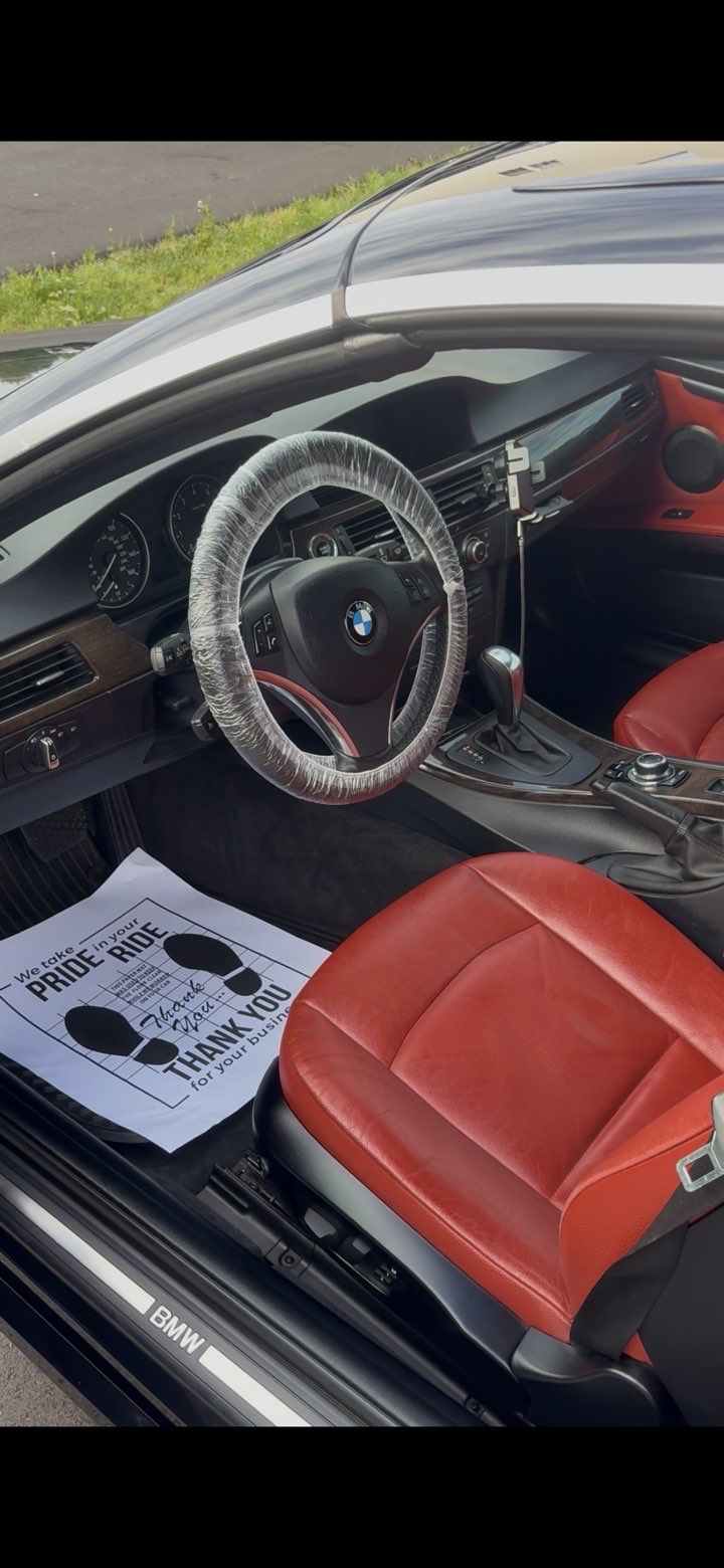 BMW interior after service